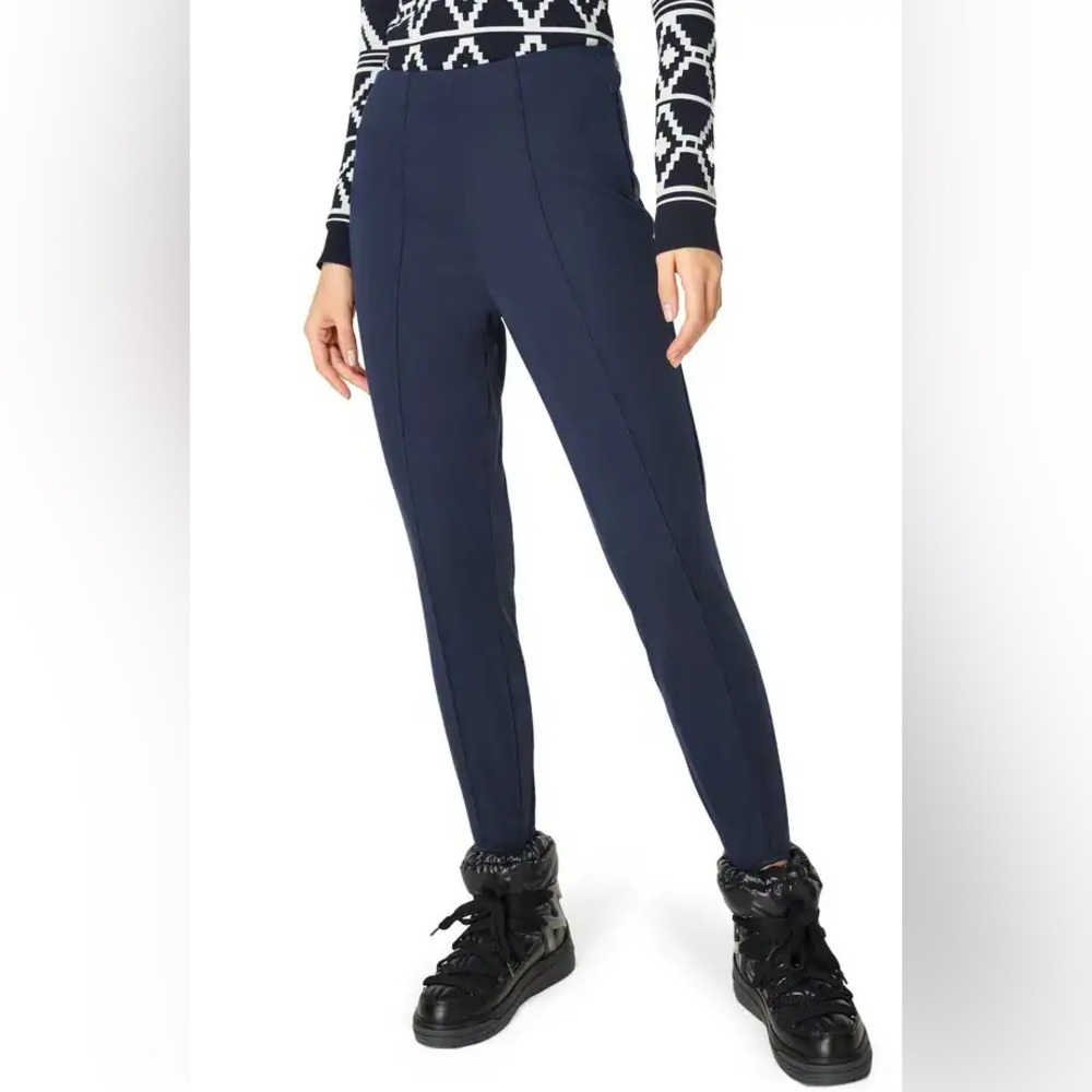 Sweaty Betty Off Piste Stirrup Ski Pants Fleece Lined Navy Blue